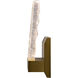 Indira LED 8.25 inch Clear / Brushed Gold Sconce Wall Light